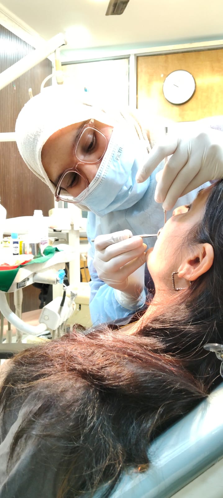Dr. Ayesha Sayyed Performing Root Canal Treatment